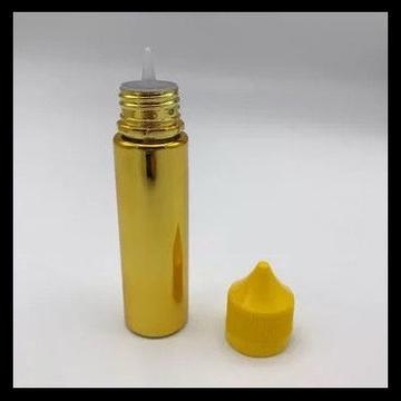 60ml Gold Chubby Gorilla Bottles With Childproof Tamper Caps And Long Thin Tip Dropper Bottles